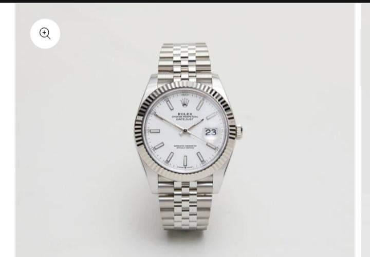 Date just 41mm white dial