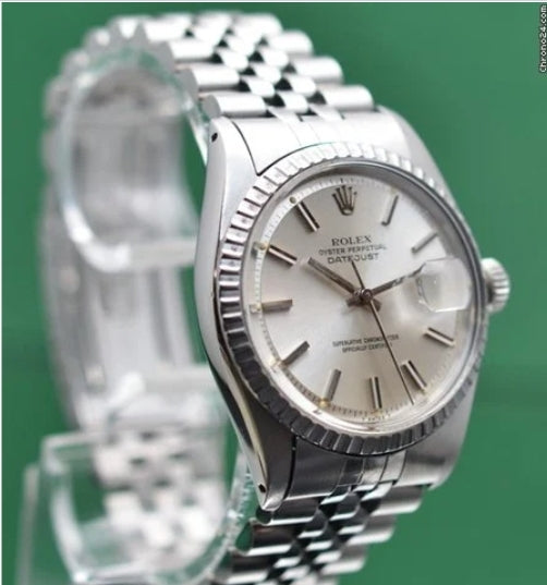 Rolex Datejust 1603 Vintage 1977 Step Dial 36mm Stainless Steel Jubilee Just Serviced