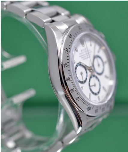 Rolex Daytona 16520 Zenith Box&Papers+2022 Rolex Service Card Cosmograph White Dial U Series