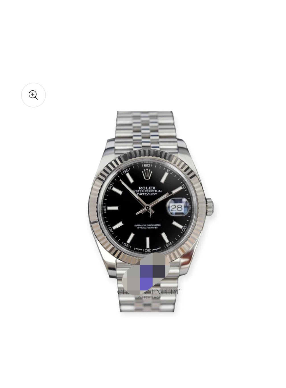 Date Just Black Dial