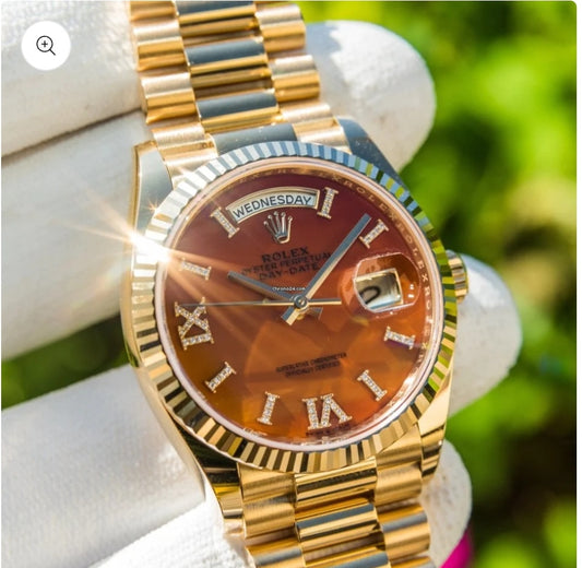 Day date carnelian diamond
