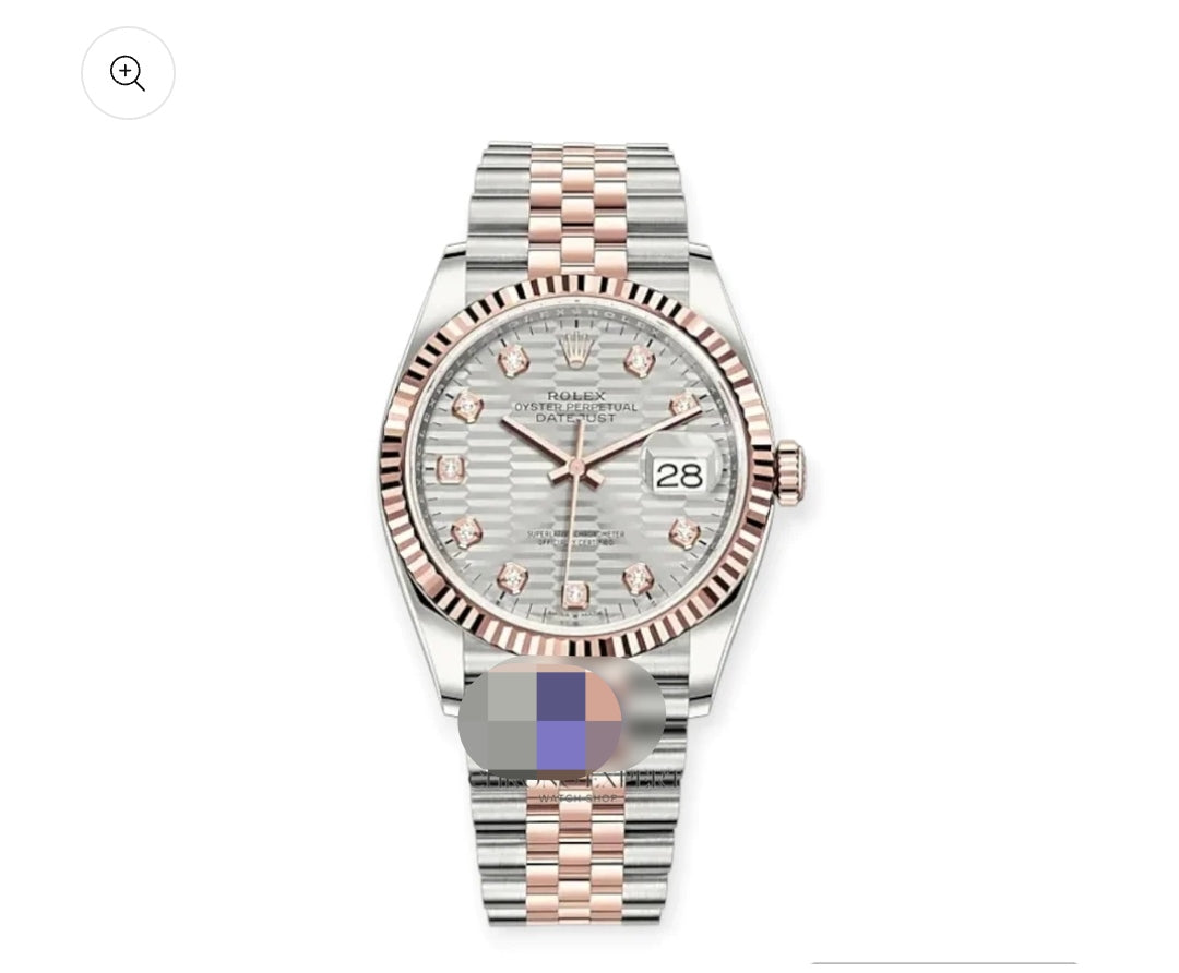 Datejust 36 Steel & Rose Gold 126231 Silver Fluted Motif Diamond Jubilee