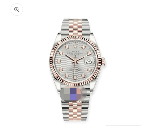 Datejust 36 Steel & Rose Gold 126231 Silver Fluted Motif Diamond Jubilee