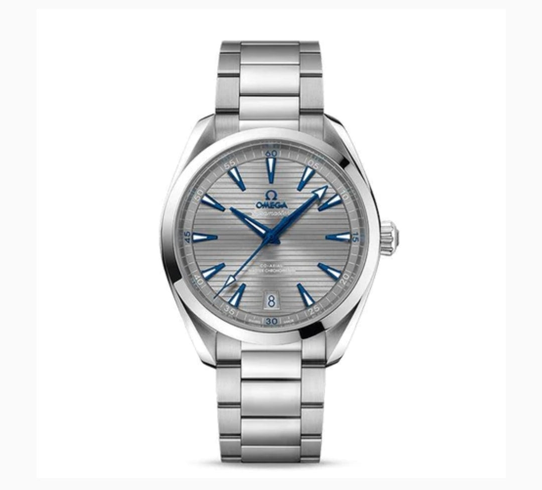 OMEGA SEAMASTER AQUA TERRA 150M OMEGA MASTER CO-AXIAL CHRONOMETER 43MM WITH GREY DIAL