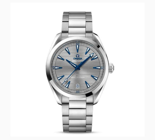 OMEGA SEAMASTER AQUA TERRA 150M OMEGA MASTER CO-AXIAL CHRONOMETER 43MM WITH GREY DIAL