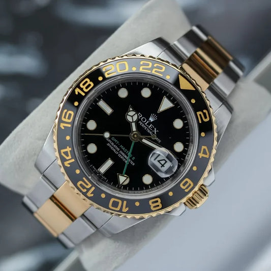  Rolex GMT-Master II Two Tone Black Dial