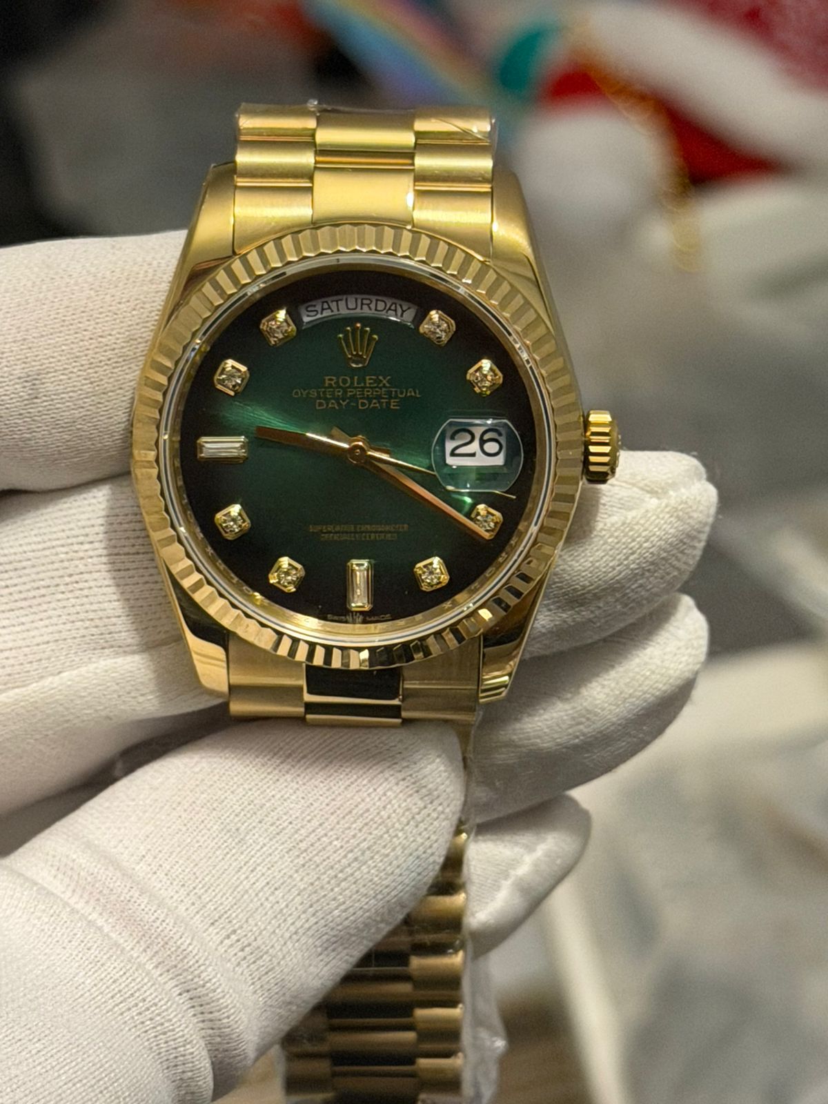 Rolex Day Date 36mm - Αυτόματο Ατσάλι 904L Προβολή Ημερομηνίας