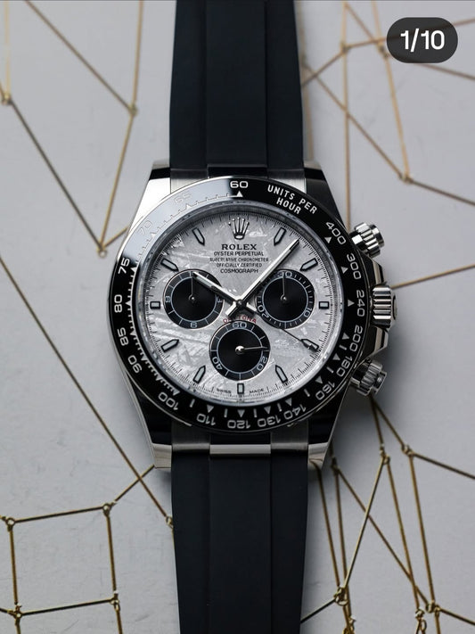 Daytona white gold meteorite dial