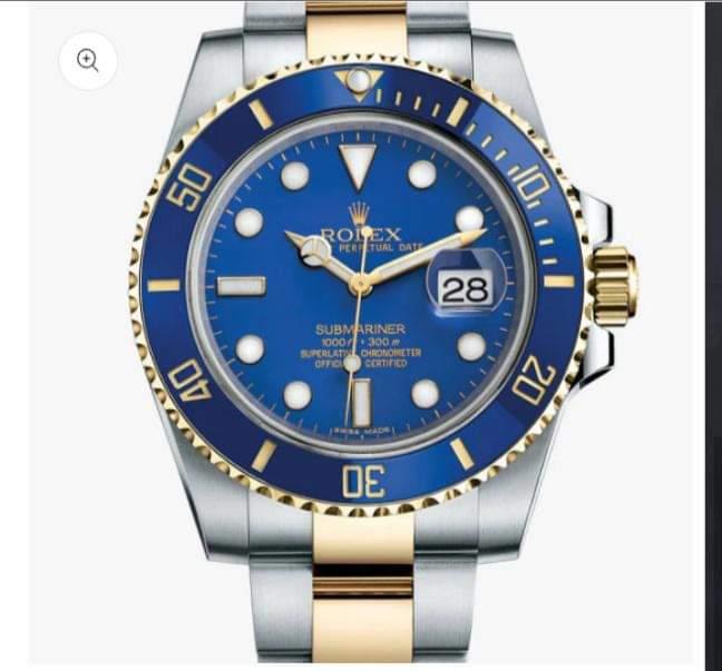 ROLEX SUBMARINER DUAL TONE 2 BLUE-GOLD