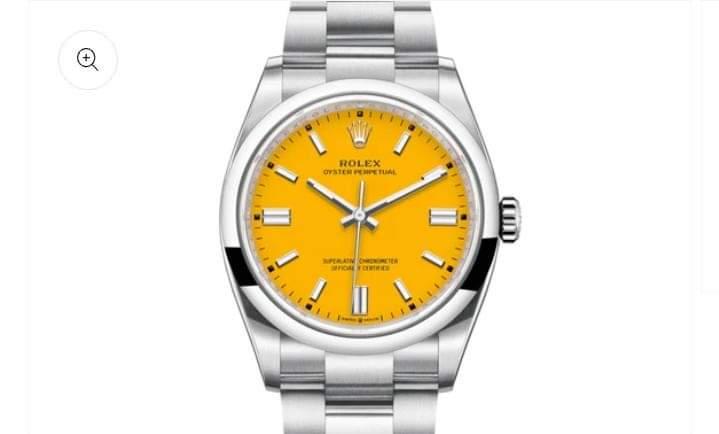 Perpetual oyster 41mm yellow