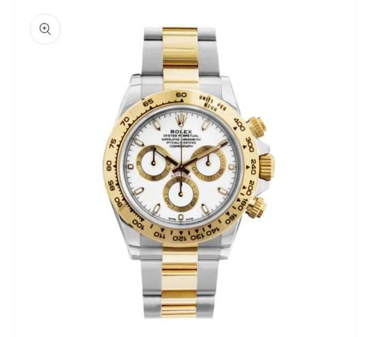 ROLEX Daytona 2 tone white dial 40mm
