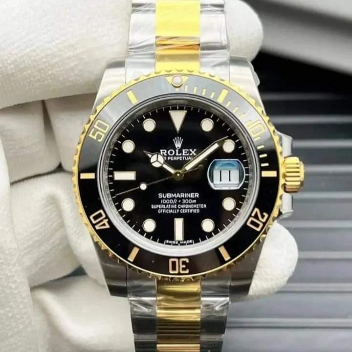 Submariner tone 2 Gold silver Black