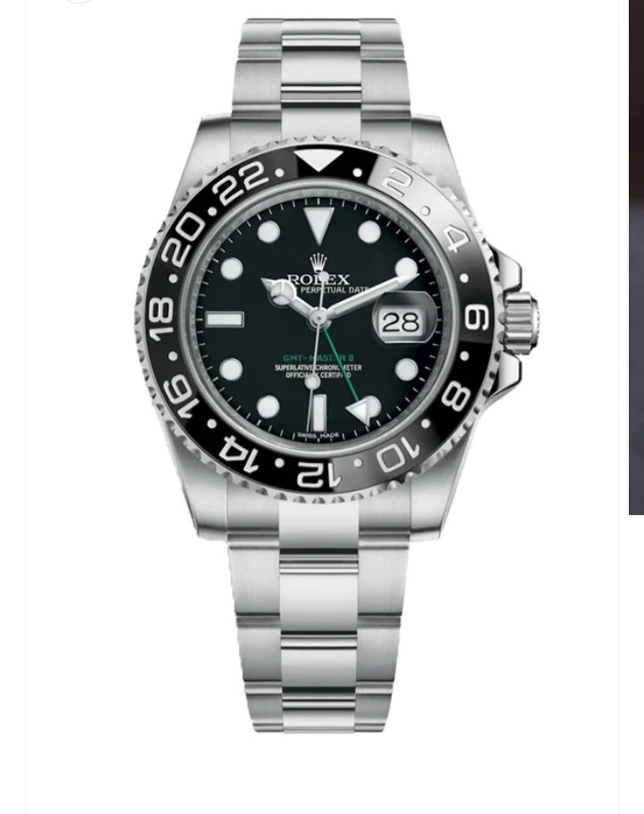 Gmt master 2 black dial 40mm