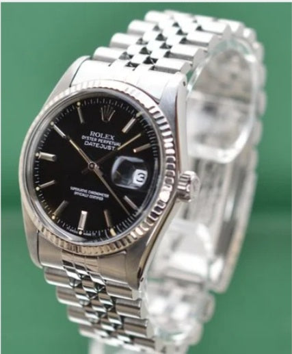Rolex Datejust 16014 Black Dial 36mm 