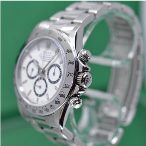 Rolex Daytona 16520 Zenith Box&Papers+2022 Rolex Service Card Cosmograph White Dial U Series