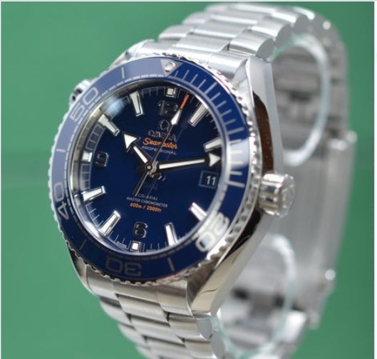 Omega Seamaster 43.5mm Planet Ocean Deep Blue Ceramic 2019 Master Chronometer Box&Papers