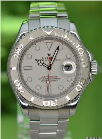 Rolex YachtMaster 16622 Rolesium Platinum Bezel 2013 Rolex Service Card