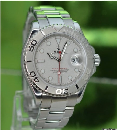 Rolex YachtMaster 16622 Rolesium Platinum Bezel 2013 Rolex Service Card