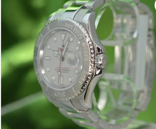 Rolex YachtMaster 16622 Rolesium Platinum Bezel 2013 Rolex Service Card