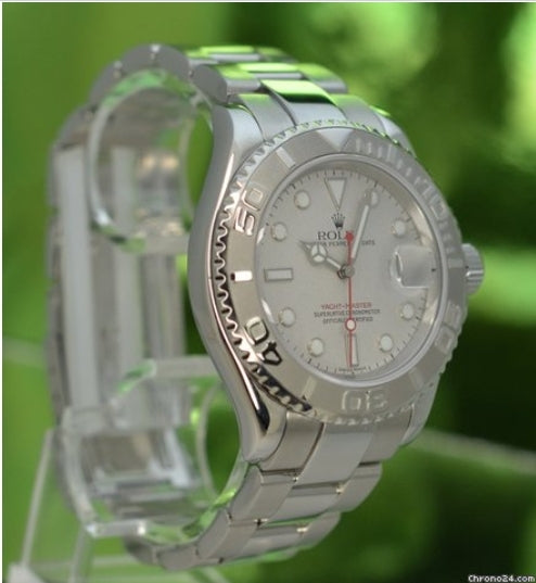 Rolex YachtMaster 16622 Rolesium Platinum Bezel 2013 Rolex Service Card
