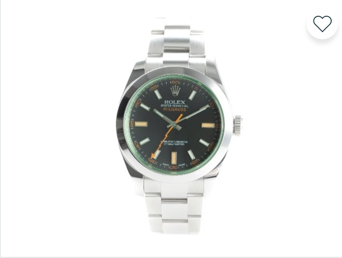 Rolex Milgauss Automatik Stahl Herrenuhr Oyster Perpetual Ref 116400GV B&P LC100