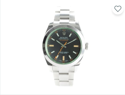 Rolex Milgauss Automatik Stahl Herrenuhr Oyster Perpetual Ref 116400GV B&P LC100