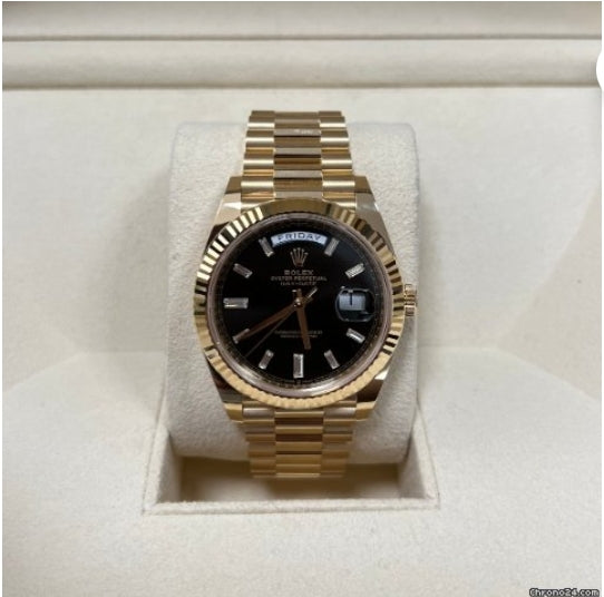 Rolex Day-Date 40 | Baguette | NEU | 2022 | Full Set