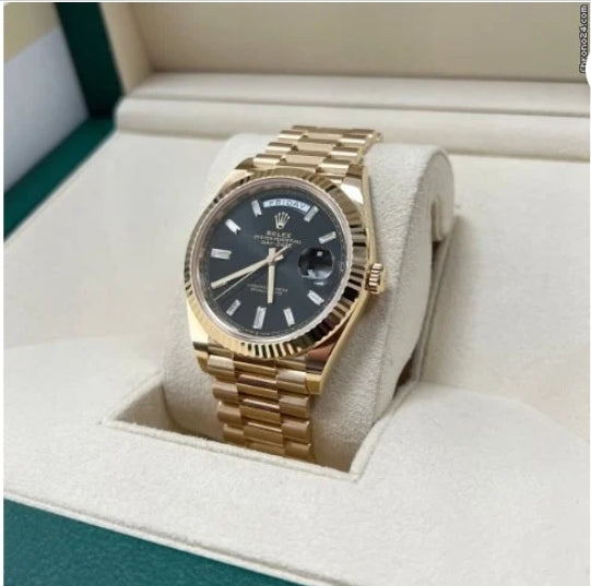 Rolex Day-Date 40 | Baguette | NEU | 2022 | Full Set