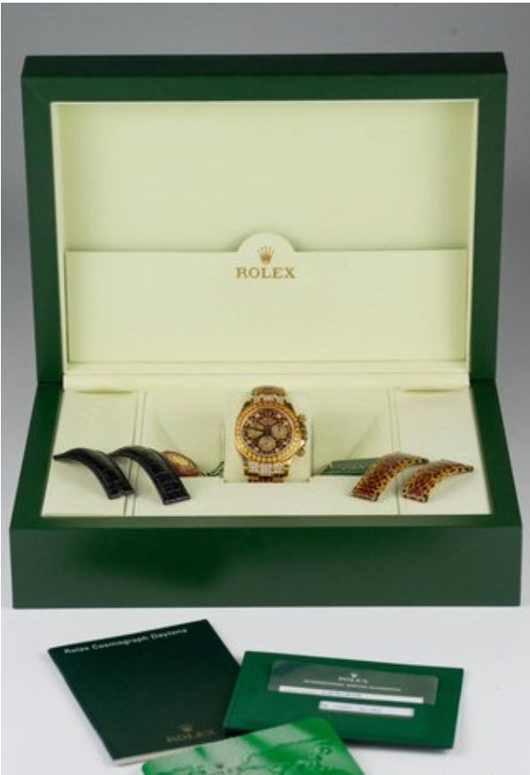 Rolex Daytona SACO ‘Leopard’ Box - Service Paper