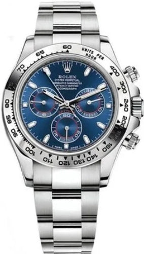 Rolex Daytona 40mm White Gold Cosmograph Blue Index Dial (116509)