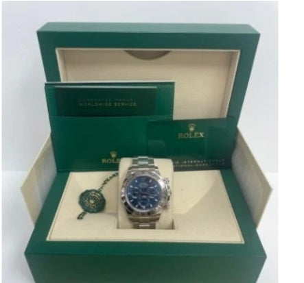 Rolex Daytona 40mm White Gold Cosmograph Blue Index Dial (116509)
