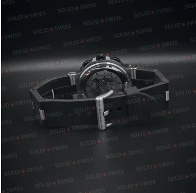 REPLICA BVLGARI ALUMINIUM 40MM GREYBLACK DIAL RUBBER BEZEL CHRONOGRAPH WATCH