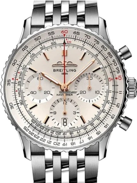 BREITLING NAVITIMER 01 46MM WHITE DIAL COLLECTIBLE