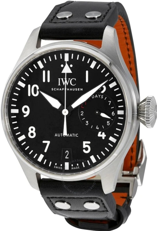 IWC BIG PILOT BLACK DIAL AUTOMATIC MEN'S WATCH