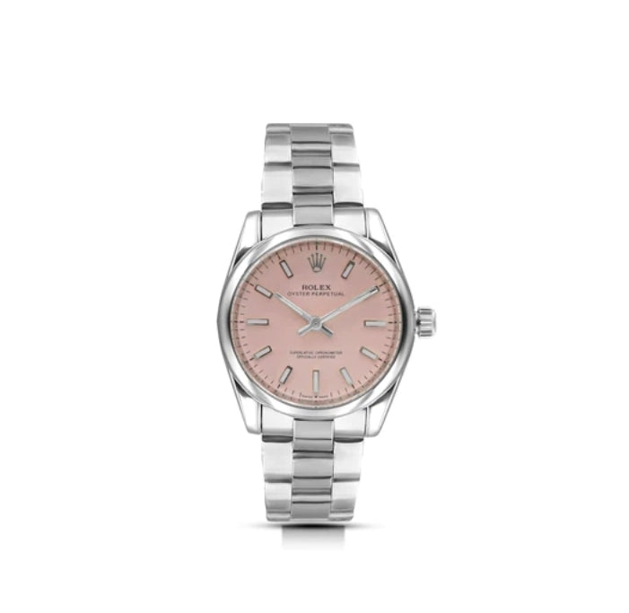 DATEJUST SS PINK DIAL STICKS MARKERS 38MM LOW