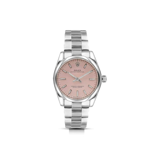 DATEJUST SS PINK DIAL STICKS MARKERS 38MM LOW